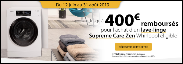 OFFRE DE REMBOURSEMENT WHIRLPOOL
